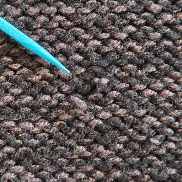 Marled Cashmere Black + Grey Scarf FLAW - Picture 15 of 15